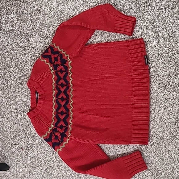 Vintage 90s y2k Abercrombie & Fitch lambswool chunky knit cozy Christmas sweater - Picture 5 of 5